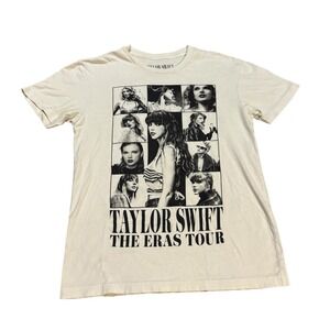 Taylor‎ Swift The Eras Tour Beige T shirt Official Tour Merch Size XS